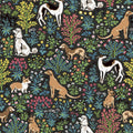 Must Love Dogs Charcoal Peel and Stick Wallpaper