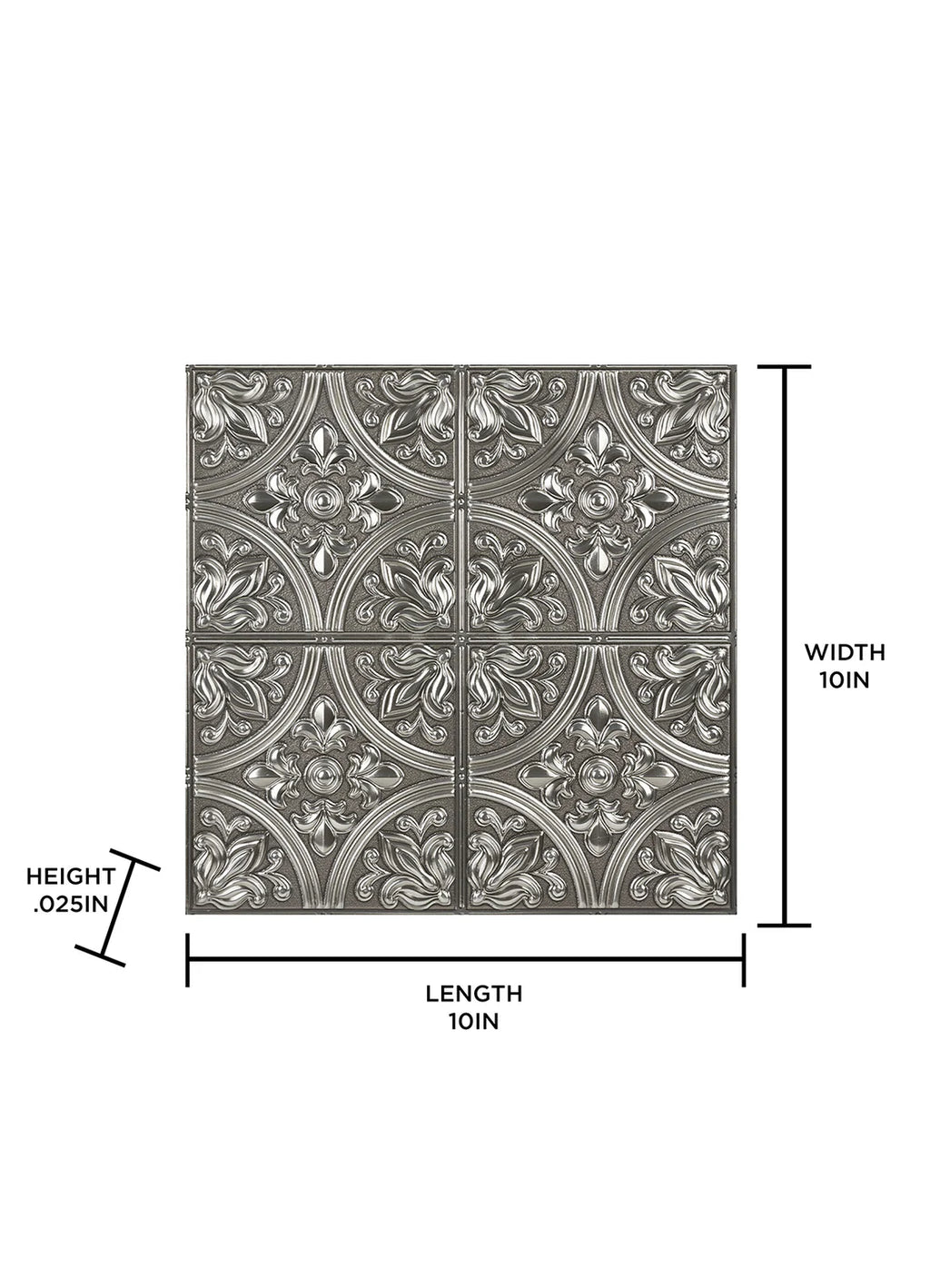 Chelsea Faux Metallic Tiles Peel and Stick Tiles