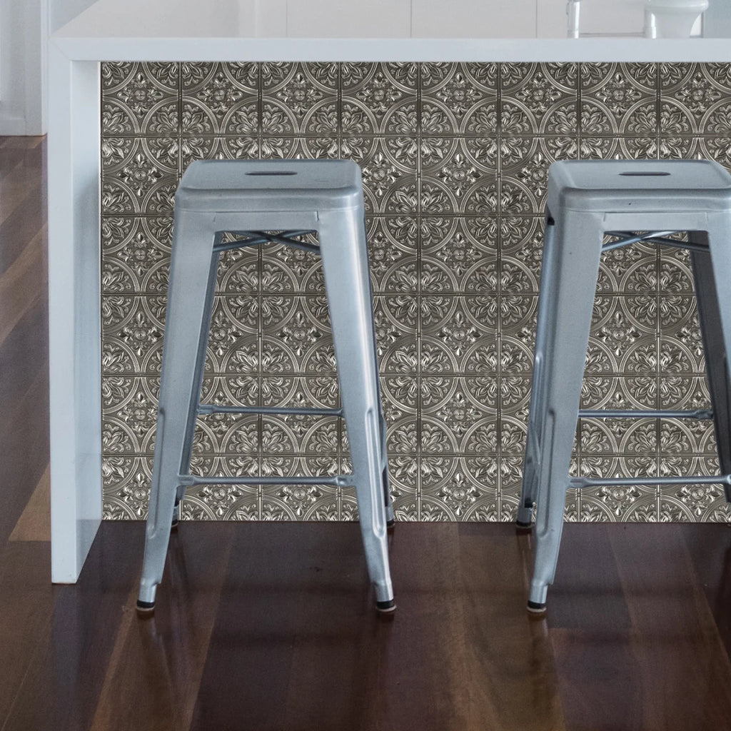 Chelsea Faux Metallic Tiles Peel and Stick Tiles