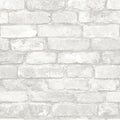 Grey and White Brick Peel And Stick Wallpaper