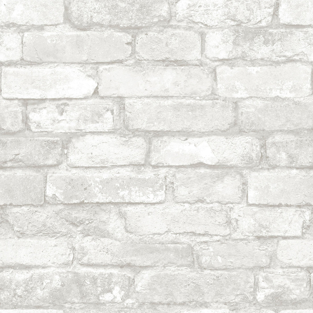Grey and White Brick Peel And Stick Wallpaper