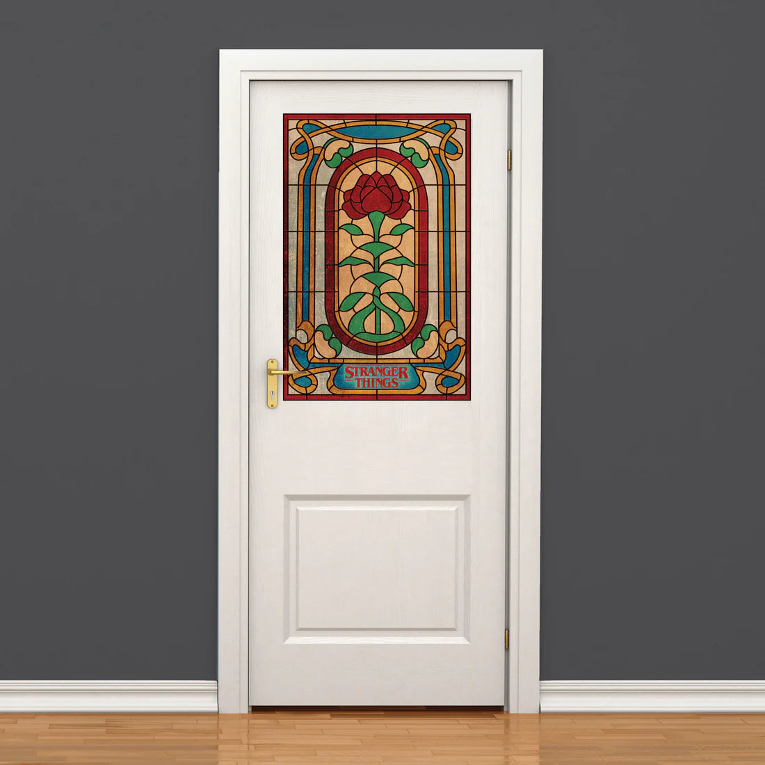 Stranger Things Creel House Rose Window Wall Decals