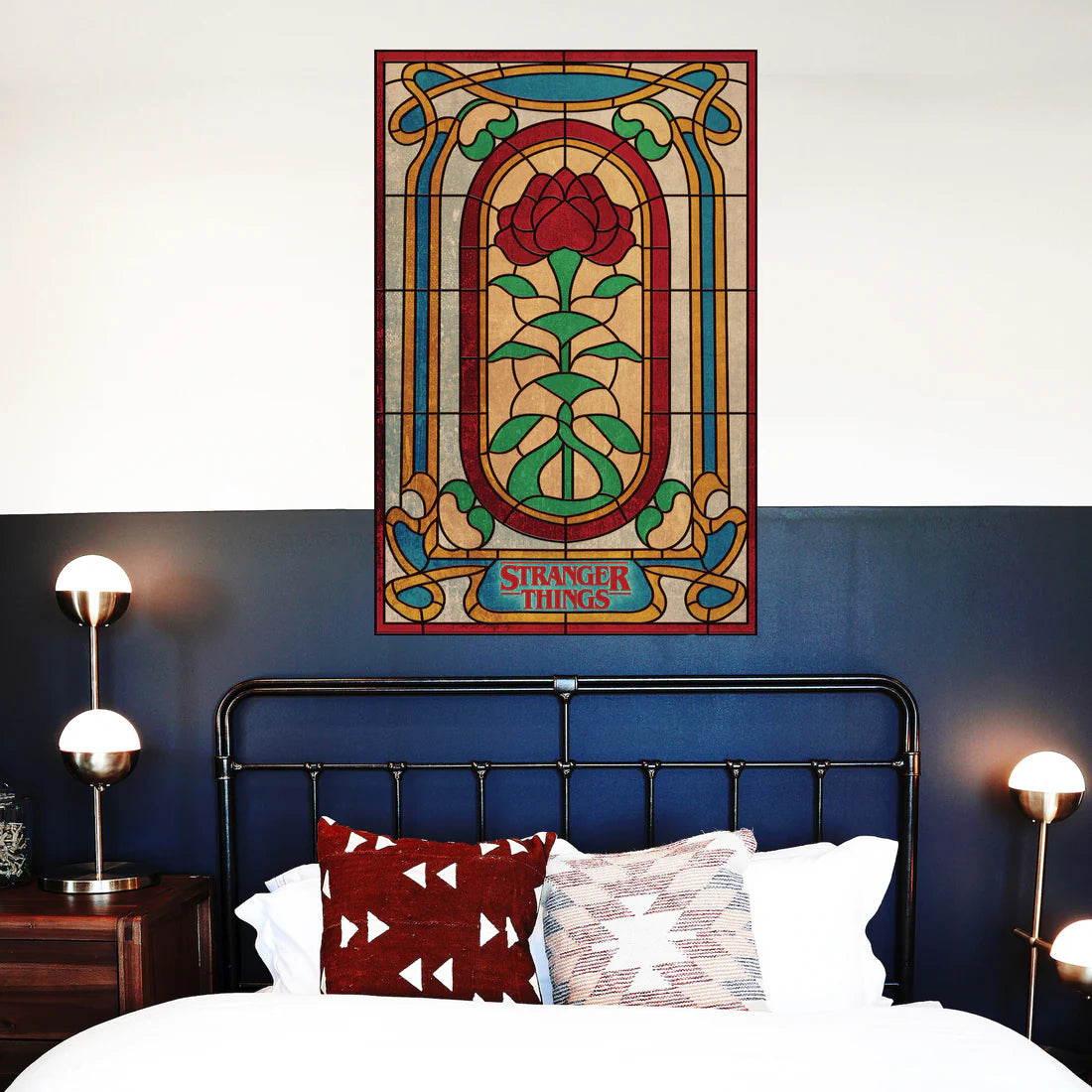 Stranger Things Creel House Rose Window Wall Decals