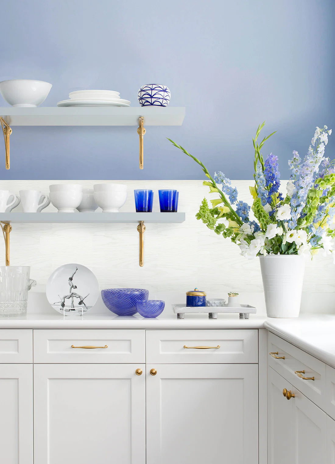 Faux Wood Whitewash Peel and Stick Wall Tiles